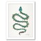 Emerald Gold Serpent by Cat Coquillette Frame  - Americanflat